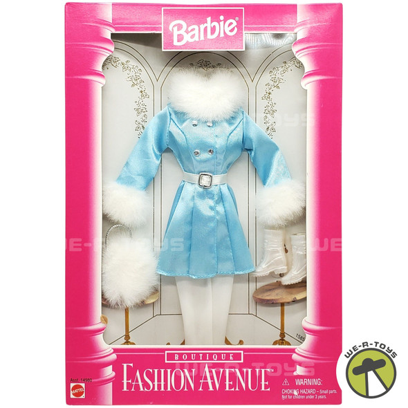 Barbie Boutique Fashion Avenue Blue Winter Outfit with Fur Lining Mattel 14980