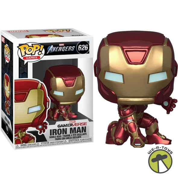 Marvel Funko Pop! Games: Avengers Gamerverse Iron Man (Stark Tech Suit) Bobble-Head 626