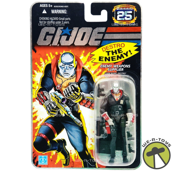  G.I. Joe 25th Anniversary Destro Cobra Enemy Weapons Supplier Figure 2007 NEW 