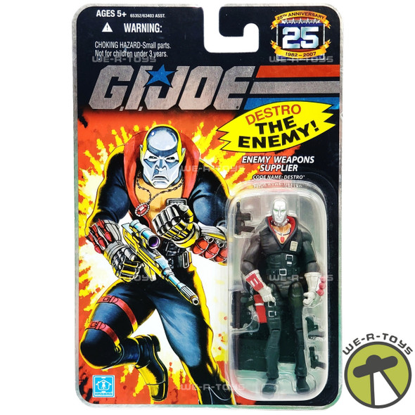 G.I. Joe 25th Anniversary Destro Cobra Enemy Weapons Supplier Figure 2007 NEW