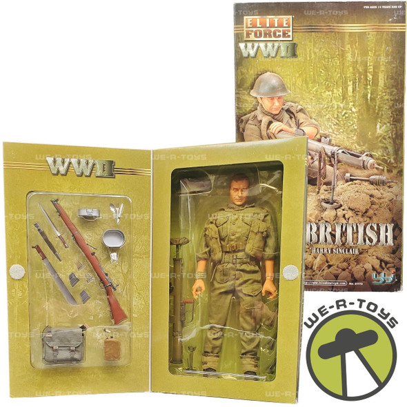 Elite Force WWII British Seargant "Harry Sinclair" 2002 Blue Box Toys 21172 NRFB