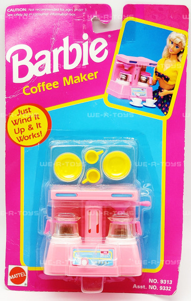 Barbie Coffee Maker Doll Accessory 1992 Mattel No. 9313 NRFP