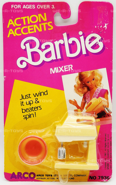 Barbie Action Accents Mixer Doll Accessory 1987 Mattel #7936 NRFP