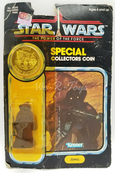 Star Wars Power of the Force Jawa Action Figure w/ Coin 1984 Kenner 38270 NRFP