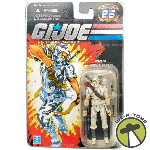 G.I. Joe GI Joe 25th Anniversary Ninja Code Name: Storm Shadow 2007 Hasbro 63453 NRFP