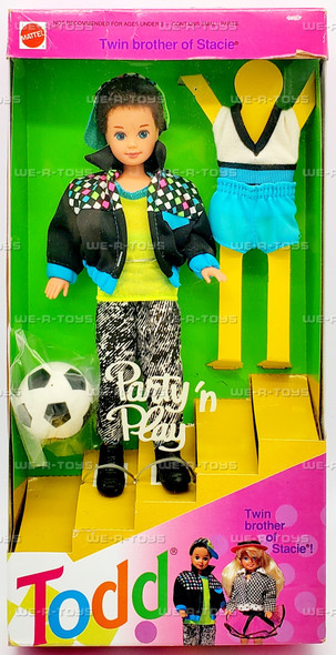 Party 'n Play Todd Stacie's Twin Little Brother of Barbie Doll 1992 Mattel 7903