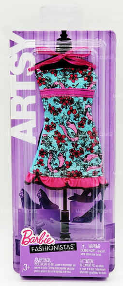 Barbie Fashionistas Artsy Dress Fashion 2010 Mattel R4274 NRFP