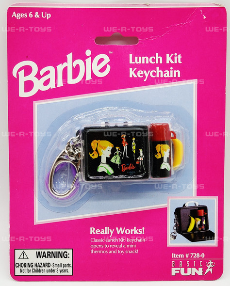 Barbie Miniature Lunch Kit Keychain 1999 Basic Fun No. 728-0 NRFP