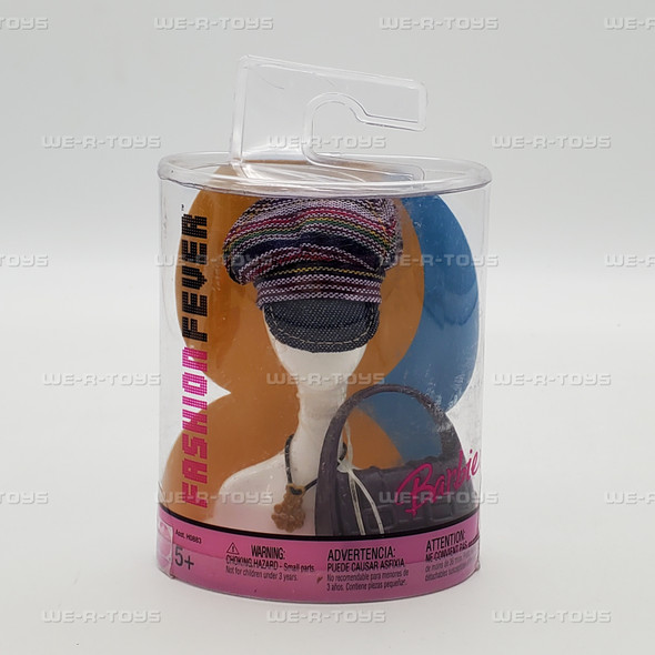 Barbie Fashion Fever Fashion Accessory Striped Hat Mattel 2004 #H0906 NEW