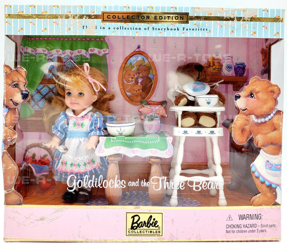 Barbie Goldilocks and the Three Bears Kelly Storybook Collectible Doll 2000 NRFB