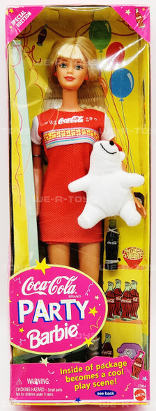 Coca-Cola Party Barbie Doll Special Edition 1998 Mattel No. 22964 NEW
