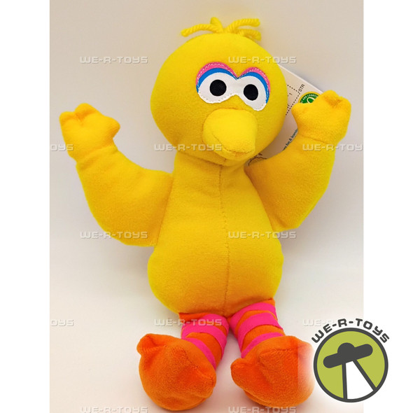 Sesame Street Beans Big Bird Plush 30 Year Anniversary Tyco 1997 #34626