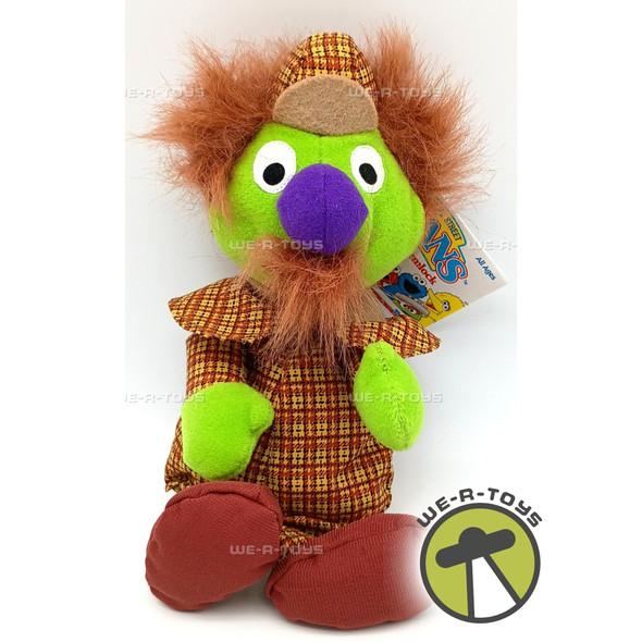 Sesame Street Beans Sherlock Hemlock Plush 30 Year Anniversary Tyco 1997 #33633