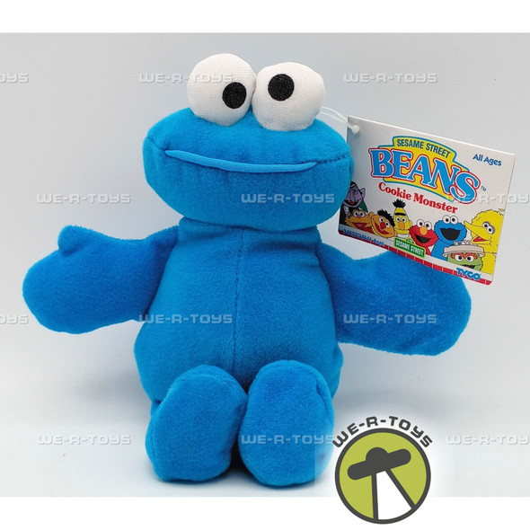 Sesame Street Beans Cookie Monster Plush 30 Year Anniversary 34627 Tyco 1997