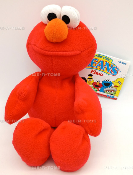 Sesame Street Beans Elmo Plush 30 Year Anniversary #34625 Tyco 1997