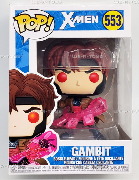 Funko Pop Marvel X-Men Classic Gambit with Cards 553 Vinyl Bobble-Head Figure