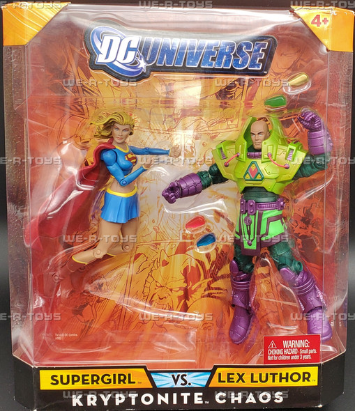 DC Universe Supergirl vs. Lex Luthor Kryptonite Chaos Set 2009 Mattel P1599 NEW