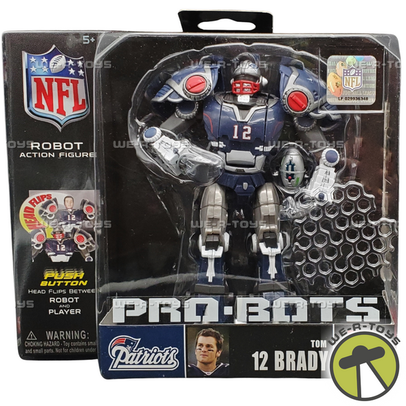 NFL Pro-Bots New England Patriots #12 Tom Brady Action Figure 2008 NRFP