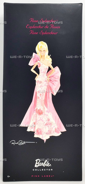 Rose Splendor Barbie Doll African American Pink Label Avon Robert