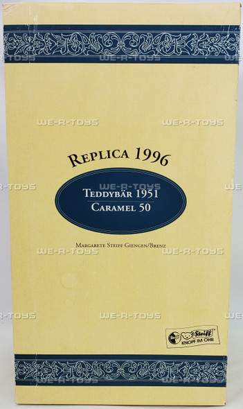 Steiff Teddy Bear 1951 Caramel 50 Replica 1996 w/ Certificate Steiff 408427 USED