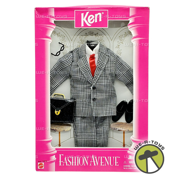 Barbie Ken Fashion Avenue Black and White Suit 1996 Mattel 14679