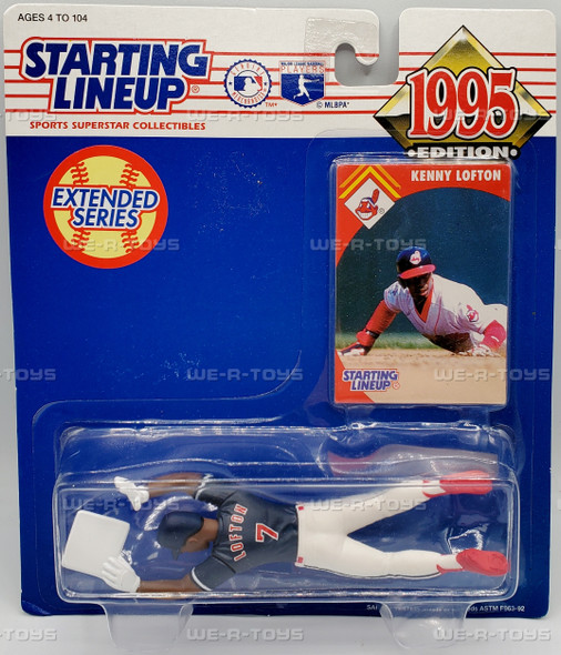 Starting Lineup MLB Kenny Lofton 1995 Extended Series Figure #68776 NRFB