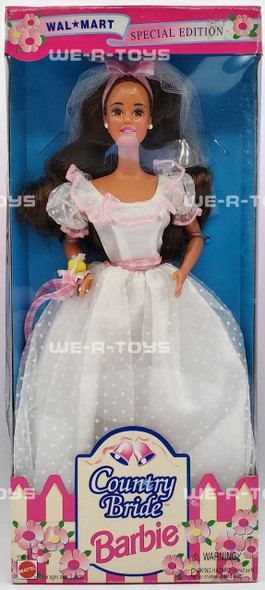 Barbie Country Bride Barbie Brunette Walmart Special Edition 1994 Mattel #13616 NRFB