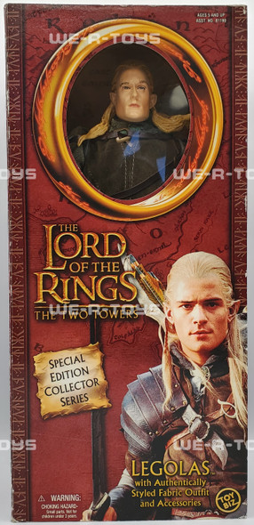 The Lord of the Rings The Two Towers Legolas Action Figure 2002 #81190 NRFB