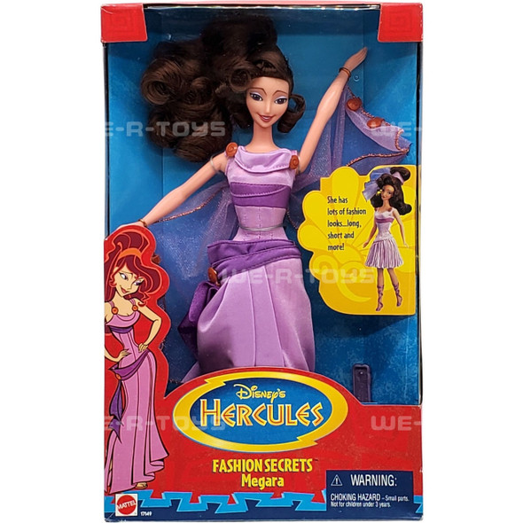  Disney Hercules Fashion Secrets Megara Doll 1996 Mattel 17149 