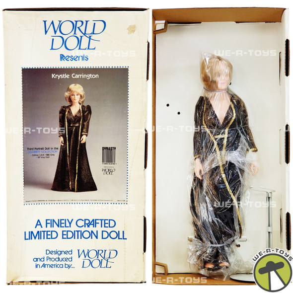 DYNASTY Krystle Carrington 19" Vinyl Doll 1985 World Doll No. 71850 USED