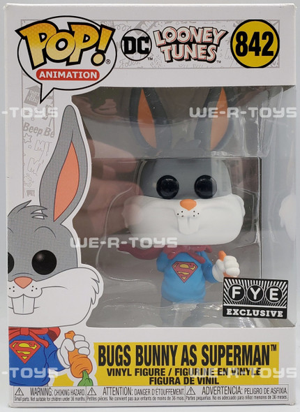 Looney Tunes Funko Pop! Animation Looney Tunes DC Bugs Bunny As Superman Vinyl Figure #842