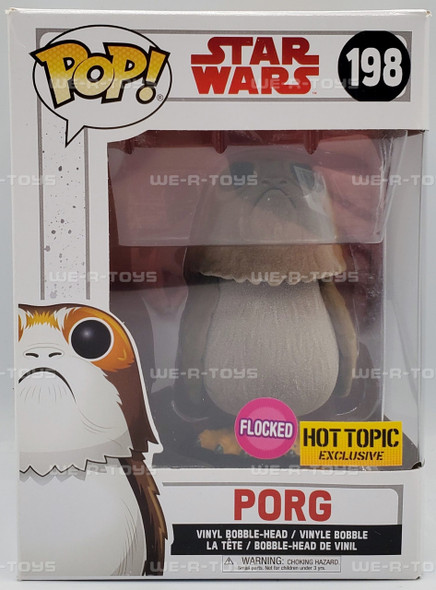 Star Wars Funko Pop! Star Wars Porg The Last Jedi Flocked Hot Topic Exclusive Figure #198 