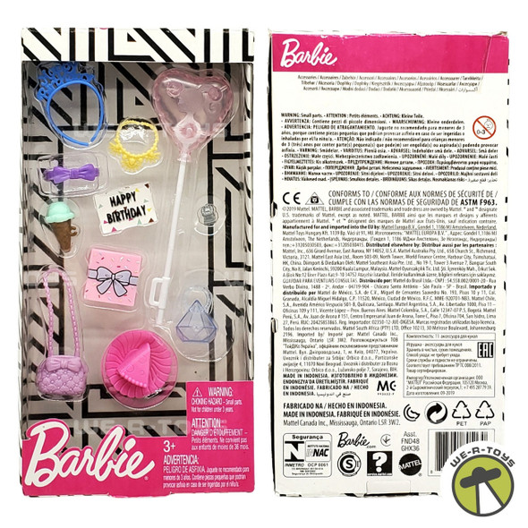  Barbie Fashion Storytelling Happy Birthday Pack 2019 Mattel GHX36 