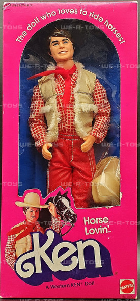  Barbie Horse Lovin' Ken Doll 1982 Mattel No. 3600 NRFB 