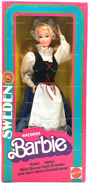 Swedish Barbie Dolls of the World 1983 Mattel #4032