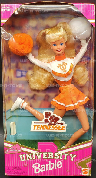 Barbie University of Tennessee Cheerleader Barbie Doll 1997 Mattel 17554 NRFB 