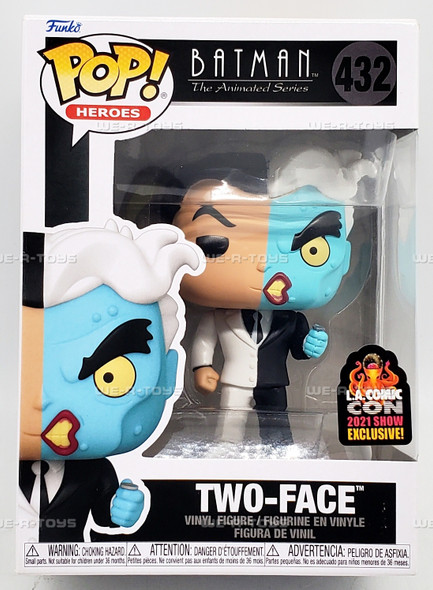 Funko Pop! Heroes DC Two-Face Batman The Animated Series 2021 LA Comic Con #432
