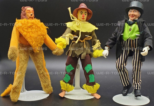 The Wizard of Oz Lot of 3 Vintage The Wizard of Oz 8" Articulated Figures Mego 1971-1973 USED