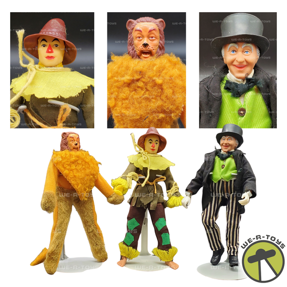 Lot of 3 Vintage The Wizard of Oz 8" Articulated Figures Mego 1971-1973 USED