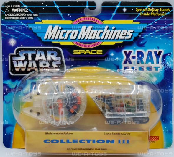  Star Wars Micro Machines X-Ray Fleet Collection III Falcon & Sandcrawler #67070 