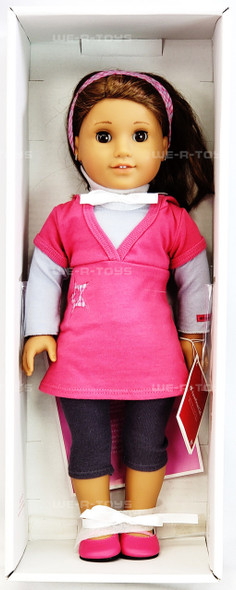 American Girl Just Like You 18" Doll No. 28 Brunette Pink Dress USED