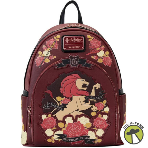 Harry Potter Gryffindor House Floral Tattoo Mini Backpack 2023 Loungefly