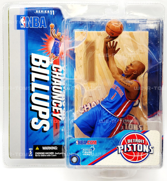 NBA Detroit Pistons Series 11 Chauncey Billups Blue Jersey Figure McFarlane Toys
