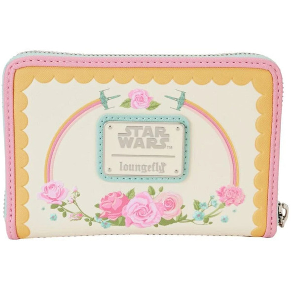 Star Wars Floral Rebel Symbol Zip-Around Wallet Loungefly