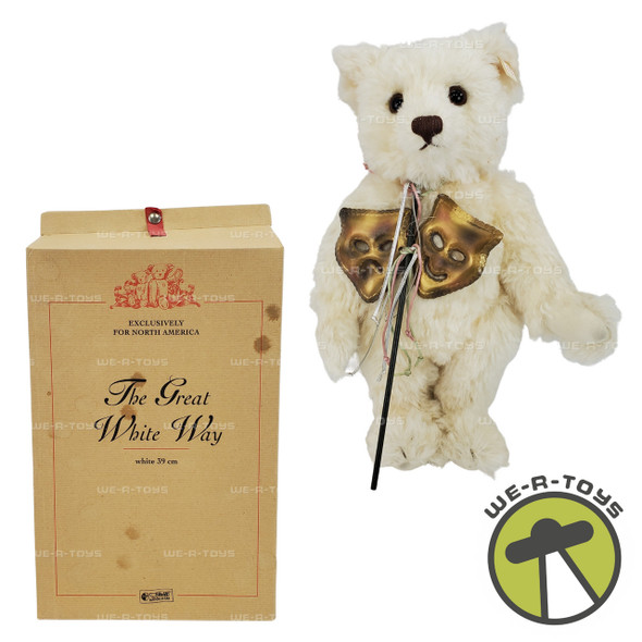 Steiff Teddy Bear Great White Way 2000 w/ Certificate 666063 USED