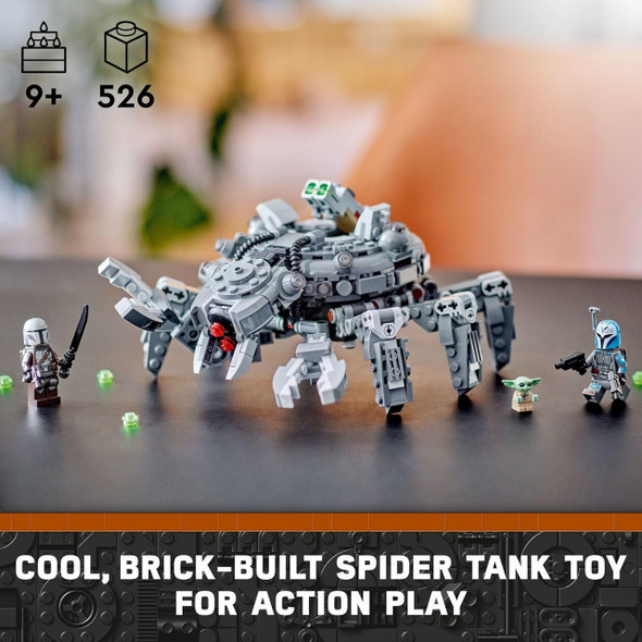 Star Wars LEGO Star Wars Mandalorian Spider Tank Building Toy 526 pcs