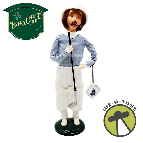 Byers' Choice The Carolers Disney Exclusive Victorian Golfer Figure 1998 USED