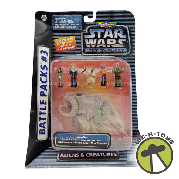  Star Wars Micro Machines Battle Pack #3 Aliens & Creatures 1995 Galoob 68010 NEW 