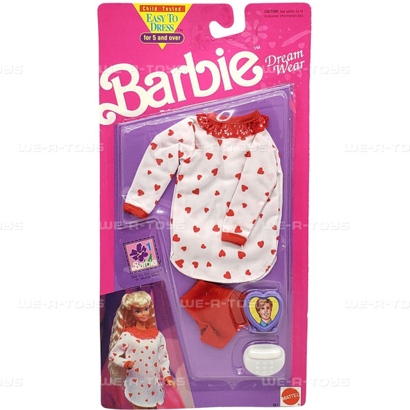 Barbie Dream Wear Pajama Fashion Clothing Set 1992 Mattel 661