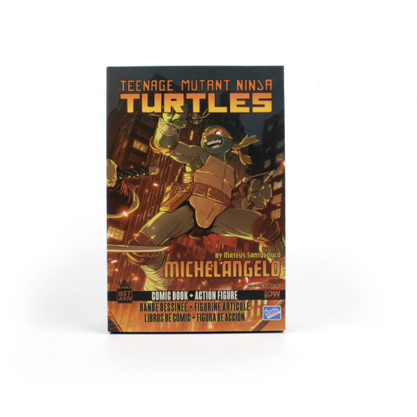 TMNT BST AXN v2 IDW Inspired Michelangelo 5" Figure & Limited Edition Comic